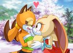  &lt;3 2014 anthro cream_the_rabbit cute duo female lagomorph mammal marine_the_raccoon pauuhanthothecat rabbit raccoon sega sonic_(series) 