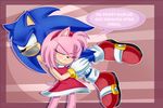  2014 amy_rose anthro duo female hedgehog male mammal pauuhanthothecat sega sonic_(series) sonic_the_hedgehog spanish_text text translated 