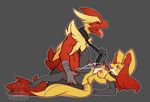 2014 anthro avian blaziken blush breasts collar cum cum_in_pussy cum_inside cum_on_breasts cum_on_face delphox duo eyes_closed female fur grey_background interspecies lying male mega_blaziken mega_evolution messy missionary_position nintendo nipples nude on_back penetration plain_background pok&eacute;mon power_bottom pussy red_eyes sex size_difference spread_legs spreading straight tongue tongue_out vaginal vaginal_penetration video_games whimsydreams yellow_fur 