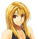  bad_id bad_pixiv_id blonde_hair face long_hair lowres original poaro red_eyes smile solo 