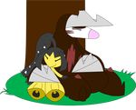  cute excadrill female male mawile nintendo pok&eacute;mon sleeping video_games 