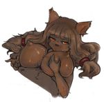  anthro areola big_breasts breasts cat duo faceless_male feline fellatio female hair huge_breasts kemono looking_at_viewer male mammal miranda miranda_(wakfu) nipples oral penis plain_background puffy_nipples sex solo_focus soruton titfuck wakfu 