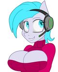  &lt;3 &lt;3_eyes 2014 alpha_channel animated anthro big_breasts breasts cleavage clothed clothing digital_media_(artwork) earth_pony equine fan_character female headset horse jrvanesbroek keyhole_turtleneck looking_away mammal my_little_pony pony smile solo sweater 