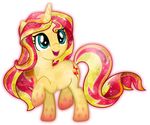  2014 absurd_res alpha_channel cutie_mark equestria_girls equine female feral hair hi_res horn mammal my_little_pony solo sunset_shimmer_(eg) theshadowstone unicorn 