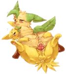  2014 animal_genitalia anus blush butt cum cum_in_pussy cum_inside duo eeveelution erection eyes_closed female feral fur jolteon leafeon looking_back lying male nintendo nude open_mouth penetration penis plain_background pok&eacute;mon pussy saliva sex spread_legs spreading straight sweat tears tongue vaginal vaginal_penetration video_games wahitouppe white_background yellow_fur 