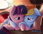  2014 cute duo equine female feral friendship_is_magic hair horn mammal my_little_pony nobody47 pegasus rainbow_dash_(mlp) smile twilight_sparkle_(mlp) winged_unicorn wings 
