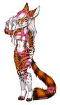 alpha_channel anthro bow breasts feline female fur hair mammal plain_background solo transparent_background xenthyl 