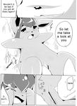  ambiguous_gender azuma_minatsu censored comic digital_media_(artwork) eeveelution female feral glaceon jolteon nintendo pok&eacute;mon pussy scary translated video_games 