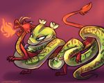  2014 bug69 chinese_dragon coils combatraccoon disney dragon dreamworks duo female feral fire kung_fu_panda male master_viper mushu penis reptile scales scalie snake straight 