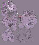  alcohol anthro anuv belly beverage big_breasts body_modification breast_expansion breasts canine clothing dickgirl drunk duo fox gay grey_fox hyena intersex male male_to_dickgirl mammal nude obese overweight rome size_difference transformation weight_gain 