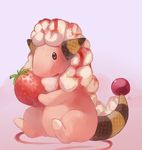 ambiguous_gender flaaffy happycrumble nintendo pink_body pok&eacute;mon solo strawberry video_games 
