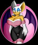  2014 anthro bat big_breasts breasts cleavage clothed clothing female huge_breasts mammal rouge_the_bat sega solo sonic_(series) supersonicrulaa wings 