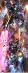  artist_request bandai battle beam_cannon beam_rifle cable copyright_notice damaged debris duel earth_federation energy_beam energy_gun explosion firing full_armor_gundam gundam gundam_cross_war gundam_thunderbolt logo mecha mecha_focus mixed-language_text mobile_suit muzzle_flash nebula no_humans official_art realistic robot scene_reference science_fiction shield shoulder_spikes space spikes star_(sky) thrusters title v-fin war weapon zaku_ii zaku_ii_(reuse_p_device) zeon zero_gravity 