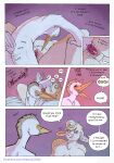 5_fingers anthro anthro_on_anthro anthro_penetrated anthro_penetrating anthro_penetrating_anthro avian bed bedroom bird blush bovid bovine breasts butt cattle cattle_egret clothing clover_(kantachibli) cock_warmer comic dialogue duo english_text feathers female female_penetrated fingers fur furniture genitals heron hi_res hooves humanoid_hands interspecies kantachibli lying lying_on_bed male male/female male_penetrating male_penetrating_female mammal navel nipples nude nude_anthro nude_female nude_male on_back on_bed pain pelecaniform penetration penile penile_penetration penis penis_clothing penis_in_vagina phillip_(kantachibli) sex speech_bubble tail tan_body tan_fur text tongue tongue_out url vaginal vaginal_penetration vulva white_body white_feathers