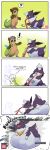 abdominal_bulge absurd_res ambiguous_gender anthro breaking_the_fourth_wall burping chespin comic computer_program dialogue draining_color drinking_straw duo eclairscollection eeveelution exclamation_point generation_1_pokemon generation_4_pokemon generation_6_pokemon hi_res hybrid hybrid_pokemon hymin_(hybrid-mind) jolteon kerchief mouse_cursor nintendo oral_vore pokemon pokemon_(species) shocked skuntank sound_effects speech_bubble vore