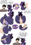 3_toes anonymous_artist anthro balls bear big_butt bodily_fluids breasts brown_hair butt cip clothing cockslap cum cum_in_uterus cum_inside duo english_text epic_games eye_scar facial_scar feet fellatio female female_anthro foot_fetish foot_play footjob fortnite fur genital_fluids genitals grey_clothing grey_shirt grey_topwear hair hi_res hood hot_dogging human human_on_anthro humanoid humor internal internal_fellatio internal_oral interspecies male male/female male_human mammal multicolored_body multicolored_fur multiple_shots nipples oral penile penis penis_on_butt penis_on_tongue pink_eyes purple_body purple_cloth purple_clothing purple_fur purple_hood purple_nipples raven_team_leader scar sex shadow_face shirt simple_background slap teasing_with_penis text tickling tickling_balls tickling_genitalia toes topwear uterus uvula vulva wide_hips