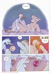5_fingers anthro anthro_on_anthro anthro_penetrated anthro_penetrating anthro_penetrating_anthro avian becoming_flaccid bed bedroom bird bovid bovine breasts butt cattle cattle_egret clothing clover_(kantachibli) cock_warmer comic dialogue duo english_text feathers female female_penetrated fingers flustered fur furniture genitals heron hi_res hooves horrified humanoid_hands interspecies kantachibli lying lying_on_bed male male/female male_penetrating male_penetrating_female mammal nervous nipples nude nude_anthro nude_female nude_male on_back on_bed page_number pelecaniform penetration penile penile_penetration penis penis_clothing penis_in_vagina phillip_(kantachibli) sex sex_toy sex_toy_in_vagina sex_toy_insertion speech_bubble tail tan_body tan_fur text tongue url vaginal vaginal_penetration vulva white_body white_feathers