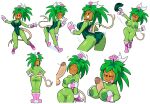 absurd_res areola balls big_breasts big_butt black_eyes blaster_master boots breast_play breasts butt cleavage clothed clothing disembodied_penis elemental_creature elemental_humanoid eyelashes female flora_fauna footwear forked_tail front_view genitals gesture gloves green_areola green_clothing green_leotard green_nipples hand_gesture hands_on_hips handwear hi_res humanoid kanna_(blaster_master) leaf leaf_hair leotard looking_at_viewer looking_back looking_back_at_viewer male male/female navel nipples nude penis penis_awe pink_boots pink_clothing pink_footwear pink_gloves pink_handwear plant plant_hair plant_humanoid pseudo_hair rear_view sex shoes simple_background smile solo stealth-brock striped_leotard tail tailed_humanoid tan_tail thick_thighs titfuck tongue tongue_out undressing unusual_anatomy unusual_tail v_sign vulva white_background wide_eyed wide_hips