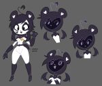 5_fingers absurd_res ahoge anthro armor badge bear belt black_belt black_boots black_clothing black_footwear black_gloves black_hair black_handwear black_helmet bodysuit boots breasts clothing eyelashes female fingers footwear fur giant_panda gloves hair handwear headgear heart_(marking) heart_symbol helmet hi_res kenny_(kenashcorp) mammal markings miscon round_ears round_tail shoes short_tail skinsuit small_breasts smile solo star_eyes tail tight_clothing toony white_bodysuit white_clothing white_inner_ear white_skinsuit wide_hips