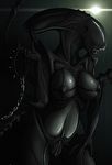  alien alien_(franchise) anthro big_breasts breasts claws collar dripping drooling female leash netherwulf non-mammal_breasts nude open_mouth pussy pussy_juice saliva solo spiked_collar vein wide_hips xenomorph 