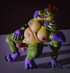 2026 3d_(artwork) 4_fingers alligator alligatorid anthro areola armwear balls big_muscles big_nipples big_pecs blender_(artwork) bracelet butt claws clothing crocodile crocodilian crouching digital_media_(artwork) elbow_gloves erect_nipples eyewear fingers five_nights_at_freddy's five_nights_at_freddy's:_security_breach genitals glasses gloves green_body hair hand_on_leg handwear happy jewelry looking_at_viewer machine male mohawk montgomery_gator moobs multicolored_body muscular muscular_anthro muscular_male muscular_thighs nipples open_mouth pecs penis pose red_eyes red_hair reptile reptile_tail robot scalie scottgames side_view simple_background solo spread_legs spreading steel_wool_studios teeth thick_thighs tongue wearing_glasses wynter_faver