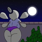  big_breasts big_butt breasts butt chubby clothed clothing female full_moon humanoid luvbi moon night nintendo outside panties paper_mario star starry_sky thenewsirserial thick_thighs underwear video_games 
