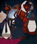 ambiguous_gender anthro arachnid arthropod arthropod_abdomen arthropod_webbing bell biped blindfold bodily_fluids bound breath breath_fog cave chain_bondage cuff_(restraint) envoy_(hollow_knight:_silksong) female forced gear handcuffs hi_res hollow_knight:_silksong hollow_knight_(franchise) hornet_(hollow_knight) metal_cuffs nude peeppepi questionable_consent restraints silk silking slave solo_focus spider spool stalactite stalagmite sweat sweatdrop team_cherry