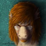  brown_eyes dragon eyewear glasses headshot_portrait human hybrid male mammal mutant portrait solo ykoriana 