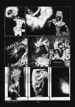 2026 5_fingers 8_panel_comic anthro artist_name black_body black_hair burning clothed clothing comic crocodilian duo empty_eyes english_text exclamation_point fingers fire floor gloves hair handwear hi_res leprzil male mammal monochrome motion_lines mummy mummy_wrappings murid murine page_number rat reptile rodent running scalie sharp_teeth sound_effects speech_bubble tail teeth text undead wall_(structure) white_text