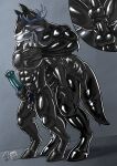 2025 abs absurd_res anal anal_penetration anthro anthro_on_anthro anthro_penetrated anthro_penetrating anthro_penetrating_anthro antlers balls black_balls black_body black_hair black_hooves black_penis blue_antlers blue_eyes blue_penis dated deer drone duo equid equine facial_markings fur genitals grey_body grey_fur hair handjob handjob_while_penetrating head_markings hi_res hooves horn hufnaar latex latex_creature latex_transformation liquid_latex male male/male male_anthro male_penetrated male_penetrating male_penetrating_male mammal markings muscular muscular_anthro muscular_male pecs penetration penile penile_penetration penis penis_in_ass sex simple_background size_difference standing transformation white_body white_fur