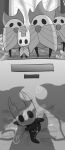 2025 2_horns 4_panel_comic after_rape after_sex ambiguous_gender anthro arthropod bad_end bed bed_sheet bedding black_body black_eyes black_legs bodily_fluids bottomless bottomless_anthro breath broach_(jewelry) cloak clothed clothing comic confusion cowering cum cum_drip cum_in_vagina cum_inside cum_on_face cum_on_horn digital_media_(artwork) dripping female female/ambiguous forced furniture gang_rape gangbang genital_fluids genitals grabbing_sheets grey_body grey_cloak grey_clothing greyscale group group_sex hi_res hollow_knight_(character) hollow_knight_(franchise) horn insect leaf looking_at_viewer looking_up looking_up_at_another looking_up_at_viewer looming looming_over lying monochrome nonbinary_(lore) nude_anthro on_bed on_side presenting presenting_vulva pure_vessel_(hollow_knight) raised_leg rape royal_retainer_(hollow_knight) scared sex shaded shaded_line_art shadow shaking simple_background simple_shading size_difference souhakuno_tinko spikes spikes_(anatomy) spread_legs spreading standing team_cherry textured_background tile tremble_lines trembling vessel_(species) vulva white_background white_head window