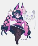accessory alternative_fashion animal_ears animal_nose bangs big_ears biped black_clothing black_hair black_legwear black_nose blue_eyes blunt_bangs bottomwear bow_(feature) bow_ribbon bow_tie breasts cafe_cuties_vex_(lol) clothed clothed_female clothed_humanoid clothing ear_tuft eyelashes eyeshadow female female_humanoid fully_clothed fully_clothed_female fully_clothed_humanoid fur goth gothic_lolita hair hair_accessory hair_bow hair_ribbon hi_res holding_object holding_plate humanoid j-fashion jazzelart league_of_legends legwear lolita_(fashion) long_sleeves maid_headdress maid_uniform makeup mouth_closed multicolored_hair oversized_clothing oversized_topwear pigtails pink_body pink_clothing pink_hair pink_inner_ear pink_skin pink_topwear plate ribbons riot_games shadow_(lol) shadow_creature shortstack shortstack_female skirt solo tencent thick_thighs topwear tuft twintails_(hairstyle) two_tone_hair uniform vex_(lol) wide_hipped_female wide_hipped_humanoid wide_hips yordle