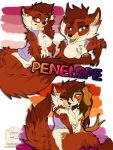 2026 3:4 absurd_res anthro anthrofied artist_logo beagle big_breasts blue_collar blue_eyes blush bottomless breasts brown_body brown_eyes brown_fur brown_hair canid canine canis character_name clothed clothing collar collar_only colored countershading digital_drawing_(artwork) digital_media_(artwork) domestic_dog duo featureless_breasts female floppy_ears fox fur hair hi_res hug hunting_dog kiss_on_nose kissing lesbian_pride_colors lgbt_pride lindseygoldenmane logo long_hair looking_at_viewer mammal mating_season_(series) nude open_clothing open_topwear open_vest penelope_(mating_season) pride_colors purple_clothing purple_topwear purple_vest red_fox scent_hound simple_background solo summer_(mating_season) text thick_thighs topwear topwear_only true_fox vest vest_only watermark white_background white_body white_countershading wide_hips