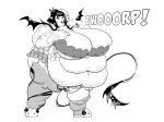 2024 absurd_res arms_bent bangs belly belly_overhang belly_rolls big_belly big_breasts black_hair black_wings blood blood_on_face bodily_fluids breasts burping character_request cleavage clothed clothed_female clothed_humanoid clothing comedii deep_navel digital_drawing_(artwork) digital_media_(artwork) double_chin ear_piercing electronics english_description exclamation_point eyelashes fat_legs female full-length_portrait fully_clothed fully_clothed_female fully_clothed_humanoid grey_clothing grey_legwear grey_shirt grey_thigh_highs grey_topwear greyscale hair hand_on_own_breast hat head_wings headgear headwear hi_res holding_microphone holding_object huge_belly huge_breasts huge_thighs humanoid humanoid_pointy_ears humor legwear lidded_eyes light lighting long_hair microphone monochrome morbidly_obese morbidly_obese_female morbidly_obese_humanoid navel nightcap not_furry obese obese_female obese_humanoid onomatopoeia open_clothing open_mouth open_shirt open_topwear overweight overweight_female overweight_humanoid piercing pointy_ears portrait scratch_mark shirt simple_background sleeves_past_fingers solo sound_effects standing teeth text thick_thighs thigh_highs tongue topwear unusual_wing_placement white_background white_clothing white_eyes white_headwear white_nightcap white_shirt white_slippers white_tongue white_topwear wing_eyes winged_humanoid wings