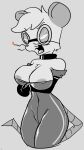 anthro areola areola_slip big_areola big_breasts breasts burning_fur clothing eratikate eyewear female goggles hair jumpsuit mammal monochrome murid murine nipple_outline nipple_slip open_zipper rat rodent short_hair solo tail thick_thighs undressing unknown_artist vermin_(species) vermin_fight_club wide_hips