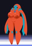  anthro anthrofied belly big_breasts breasts chubby deoxys elfdrago female humanoid looking_at_viewer nintendo nipples pok&eacute;mon pok&eacute;morph pussy solo video_games voluptuous wide_hips 