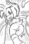  amy_rose anthro breasts butt female hedgehog mammal marthedog nipples presenting pussy sega side_boob solo sonic_(series) tentacles 