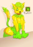 2026 absurd_res anthro arm_tuft belly_tuft big_butt big_eyes big_hands brown_collar butt cheek_tuft circle_eyebrows collar crotch_tuft cube_(geometry_dash) digital_media_(artwork) ear_tuft elbow_tuft exposed_brain eyebrows facial_tuft fangs fur geometry_dash glistening glistening_eyes green_body green_ears green_eyebrows green_eyes green_fur green_organs green_tongue hands_on_surface hi_res inner_ear_fluff johnporks_leftball lime_eyes lime_fur male markings neck_tuft nude open_mouth pointy_ears pupils riot48572 robtopgames ruff shadow simple_background small_waist solo spiked_collar spikes square_head square_pupils standing straight_arm straight_arms striped_markings striped_tail stripes tail tail_markings teeth text tongue tuft white_spikes wide_hips wrist_tuft yellow_body yellow_fur