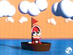 4:3 blitern_thebuny boat c&amp;a caine_(ddc) caine_(tadc) cloud duffys_digital_circus glitch_productions humanoid logo male sea solo the_amazing_digital_circus vehicle water watercraft