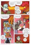 5_fingers adrian_(kantachibli) anthro avian bar benedict_(kantachibli) beverage bikini bikini_bottom bikini_top bird black_body black_feathers black_nose blue_(kantachibli) blue_body blue_fur blush bodily_fluids canid canine cattle_egret chicken clothed clothed_anthro clothed_male clothing comic dialogue english_text equid equine feathers female fingers fox fur galliform glass grey_body grey_fur group gypsy_vanner heron hi_res hoodie horse humanoid_hands kantachibli kerchief male male/female mammal multicolored_body multicolored_fur neckerchief neckwear page_number pelecaniform phasianid phillip_(kantachibli) photo red_body red_feathers shirt speech_bubble sweat swimwear text topwear two-piece_swimsuit two_tone_body two_tone_fur url wallet white_body white_feathers white_fur
