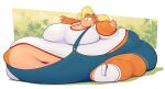 2019 absurd_res accessory activision alpha_channel anthro bandicoot belly belly_on_ground big_belly big_breasts big_butt big_cheeks black_nose blobby blonde_hair blue_clothing blue_eyes blue_overalls breasts brown_inner_ear butt chubby_cheeks clothing cloud coco_bandicoot colored crash_bandicoot_(series) deep_navel digital_media_(artwork) female flower flower_accessory flower_in_hair footwear hair hair_accessory hi_res huge_belly huge_breasts huge_butt huge_thighs hyper hyper_belly hyper_breasts hyper_butt hyper_thighs mammal marsupial morbidly_obese morbidly_obese_anthro morbidly_obese_female multicolored_body navel obese obese_anthro obese_female orange_body orange_ears outside overalls overweight overweight_anthro overweight_female palm_tree pink_clothing pink_footwear pink_shoes plant ridiculouscake shaded shirt shoes simple_background sitting sky socks solo tan_body thick_thighs three-quarter_view tight_clothing topwear transparent_background tree two_tone_body weight_gain white_clothing white_footwear white_shirt white_socks white_topwear yellow_sky
