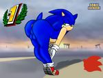  anthro balls bent_over big_butt butt girly gloves half-closed_eyes hedgehog looking_back male mammal nude presenting seductive sega shoes sketch smile solo sonic_(series) sonic_the_hedgehog sonicharinezumi super_smash_bros wide_hips 