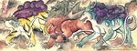  ambiguous_gender entei nintendo pok&eacute;mon raikou shadeofshinon suicune traditional_media_(artwork) video_games watercolor_(artwork) 