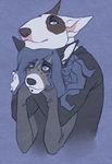  ambiguous_gender anthro bull_terrier canine couple duo fox inky kaine male mammal stellary 