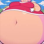 1:1 2026 amy_rose anthro belly belly_focus belly_grab belly_squish big_belly big_breasts black_nose blue_sky bracelet breasts clothing cloud colored digital_media_(artwork) dress enjoying eulipotyphlan female gloves gold_(metal) gold_bracelet gold_jewelry hair hand_on_belly hand_on_own_belly handwear hedgehog hi_res huge_belly huge_breasts huge_thighs hyper hyper_belly hyper_breasts hyper_thighs jewelry mammal morbidly_obese morbidly_obese_anthro morbidly_obese_female multicolored_body navel obese obese_anthro obese_female overweight overweight_anthro overweight_female palm_tree panties pink_body pink_hair plant red_clothing red_dress ridiculouscake sega shaded sky smile solo sonic_the_hedgehog_(series) squish tan_body teeth thick_thighs three-quarter_view tight_clothing tree two_tone_body underwear white_clothing white_gloves white_handwear white_panties white_underwear