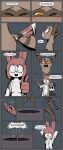 4_fingers absurd_res anthro areola areola_slip bodily_fluids bound breasts butt canid canine clothed clothing controller cute_fangs cybernetics cyborg dr._emilia_(e254e) e254e emil_(e254e) english_text eyewear fangs female fingers forced fox gesture glasses group hand_gesture helpless hi_res imminent_death lagomorph leporid machine male mammal mechanical_arm nipples nude pain panties partially_clothed peril procyonid pushbutton rabbit raccoon remote_control restrained screaming side_boob size_difference syringe tears teeth text thumbs_up trio underwear wince