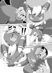 ambiguous_fingering ambiguous_fingering_male ambiguous_gender ambiguous_human anal anal_canal anal_fingering anthro anthro_fingered anthro_focus balls biped bodily_fluids close-up comic crepix cum cum_while_penetrated digital_drawing_(artwork) digital_media_(artwork) disembodied_hand duo ellipsis exclamation_point eyes_closed fingering front_view generation_6_pokemon genital_fluids genitals head_tuft hi_res human human_fingering human_fingering_anthro internal internal_anal japanese_text larger_ambiguous larger_human looking_at_another male male_anthro male_fingered male_focus male_on_human mammal meowstic meowstic_(male) monochrome nintendo onomatopoeia penetration penis plantigrade pokemon pokemon_(species) prostate_stimulation radial_speed_lines rear_view size_difference slim slim_anthro slim_male smaller_anthro smaller_male solo_focus sound_effects speech_bubble speed_lines standing tapering_penis tears text tuft unknown_year