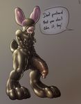  balloonie drooling lagomorph male mammal mot nipples penis rabbit rubber saliva shiny transformation 