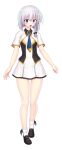  1girl :o blue_eyes blue_necktie bow braid collared_dress dress full_body game_asset gold_trim jambread large_variant_set loafers looking_at_viewer medium_hair necktie non-web_source official_art open_mouth school_uniform self-datamine shinsou_kenki_arch_saver shoes short_dress short_hair short_sleeves side_braid simple_background single_braid socks solo standing surprised tachi-e transparent_background variant_set white_dress white_hair white_socks wide-eyed yuno_plaftskaya 