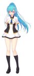  1girl arms_behind_back black_socks blue_hair blush breasts dress full_body fuyunagi_tsubasa game_asset gold_trim hair_ornament hairclip kneehighs large_variant_set loafers long_hair necktie non-web_source official_art open_mouth pink_eyes ponytail saitou_natsuki school_uniform self-datamine shinsou_kenki_arch_saver shoes short_dress short_sleeves simple_background smile smug socks solo standing tachi-e transparent_background variant_set white_dress 